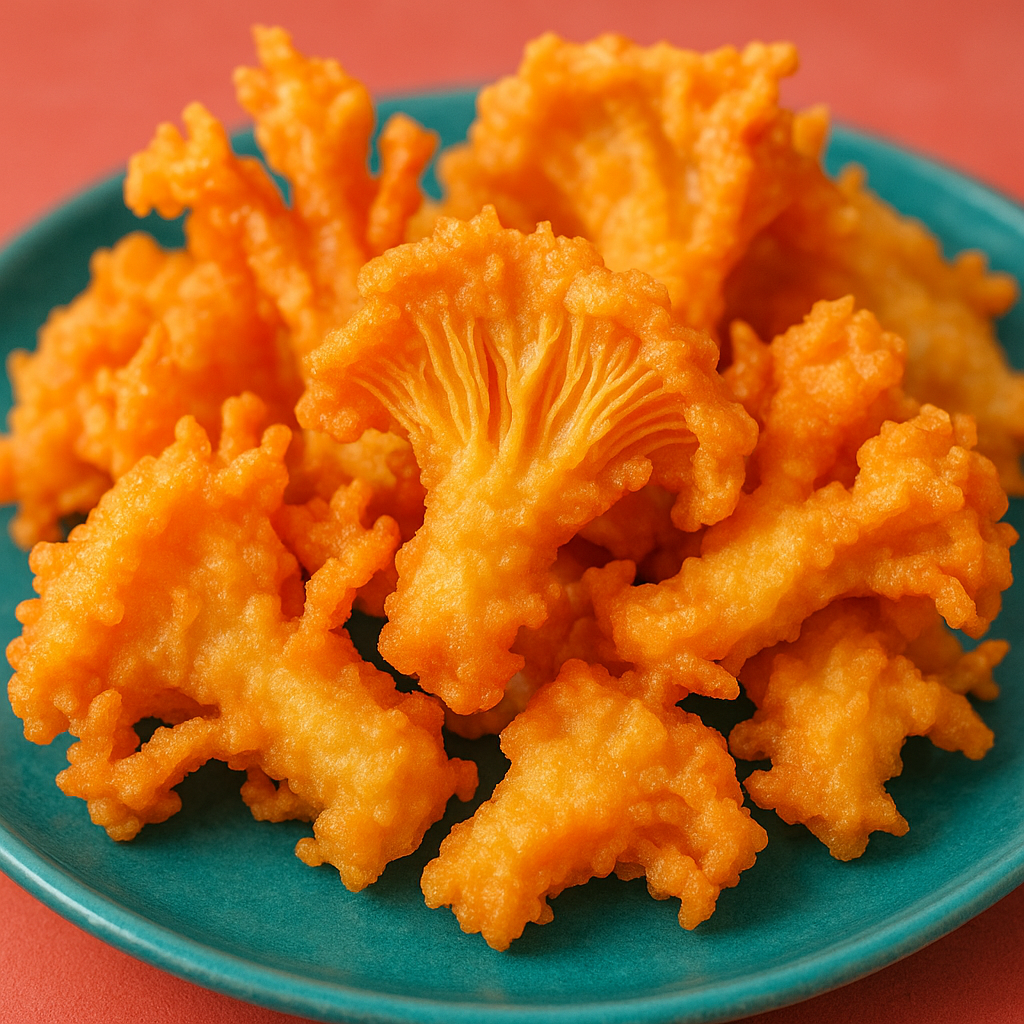 Golden oyster tempura