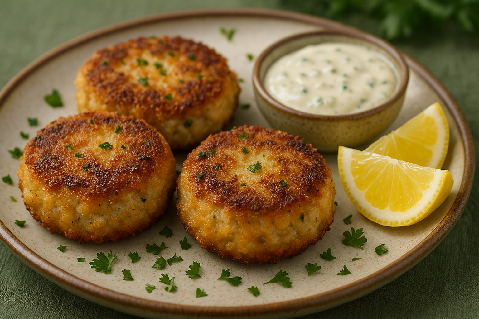 Lion's mane crab cakes